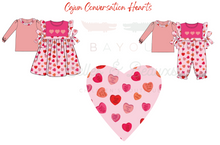 Load image into Gallery viewer, Cajun Conversation Hearts Romper
