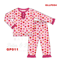 Load image into Gallery viewer, Cajun Conversation Hearts PJS
